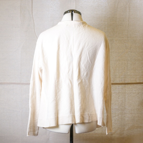Inhabit Premium Cashmere Ivory Vintage Luxe Cardigan, top quality, softest - Picture 3 of 5